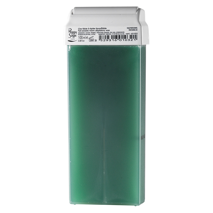 Teplý Depilačný Vosk Rozpustný V Tukoch Vert Náplň Do Telového Vosku Zelená 100 Ml