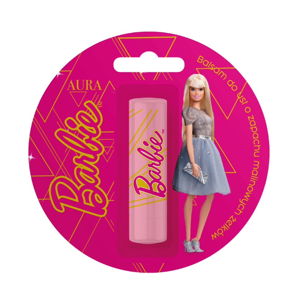 Balsamy Do Ust Balzam Na Pery Barbie Malinové žElé Fazuľky 3,8 G