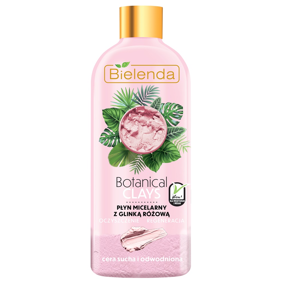 Botanical Clays Micelárna Tekutina S Ružovým íLom 500ml