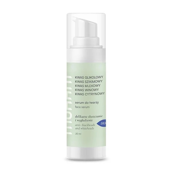 Regeneračné A Exfoliačné Sérum Na Tvár Päť AHA Kyselín 30ml