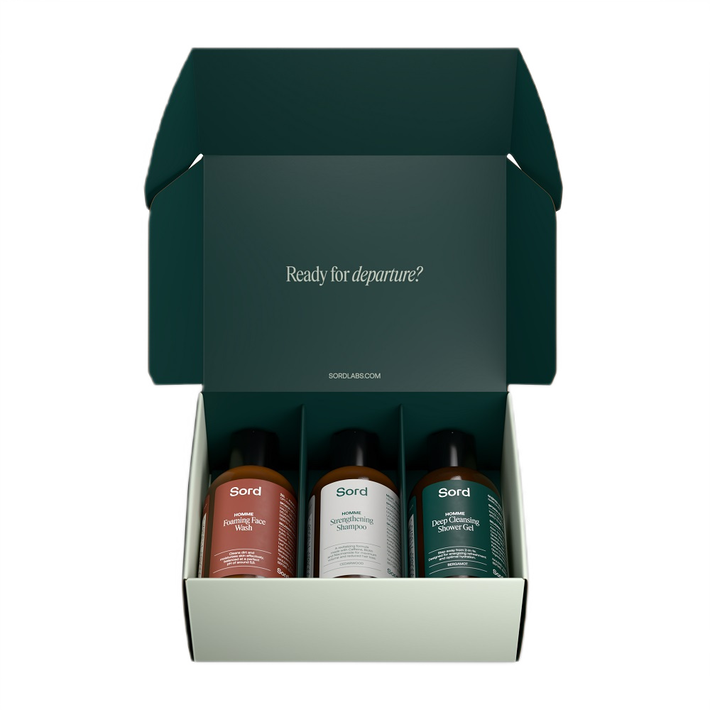 Travel Set Sprchový Gél 50ml + šAmpón Na Vlasy 50ml + Pena Na Umývanie Tváre 50ml + Hydratačný Krém Na Tvár 12ml