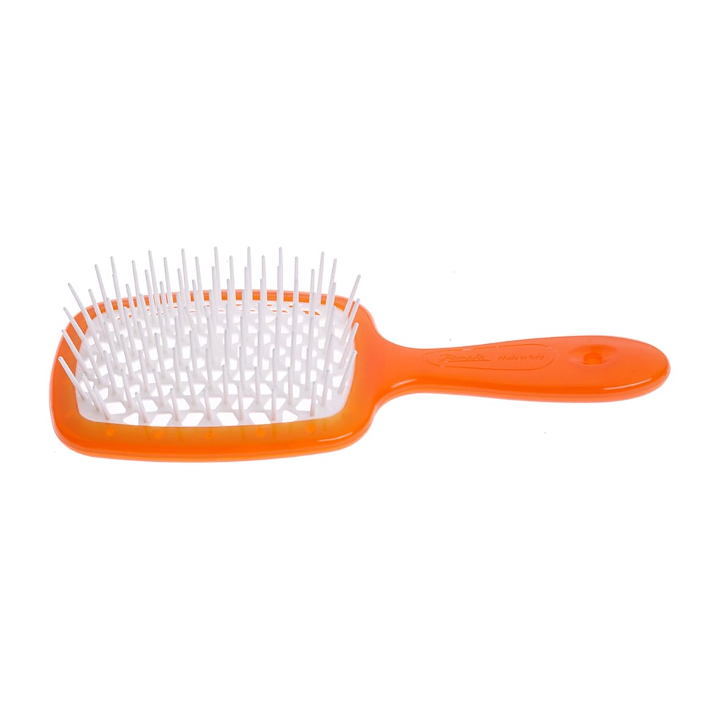 Superbrush Kadernícka Kefa Na Rozčesávanie Vlasov Oranžová A Biela