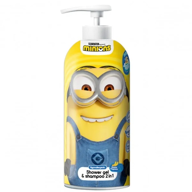 Minions, Sprchový Gél A šAmpón 2v1 Banana 1000ml