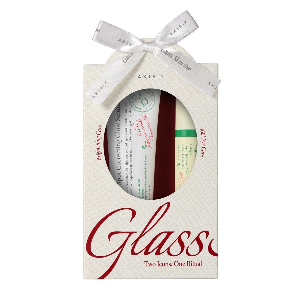 Zestawy Sada Glass Skin Duo: Sérum Na Rozjasnenie Pleti A Korekciu Tmavých šKvŕn (Rozjasňujúce Sérum Na Tvár, 50 Ml) + Vegánske Kolagénové Sérum Na Oči (Kolagénové Sérum Na Oči, 10 Ml)