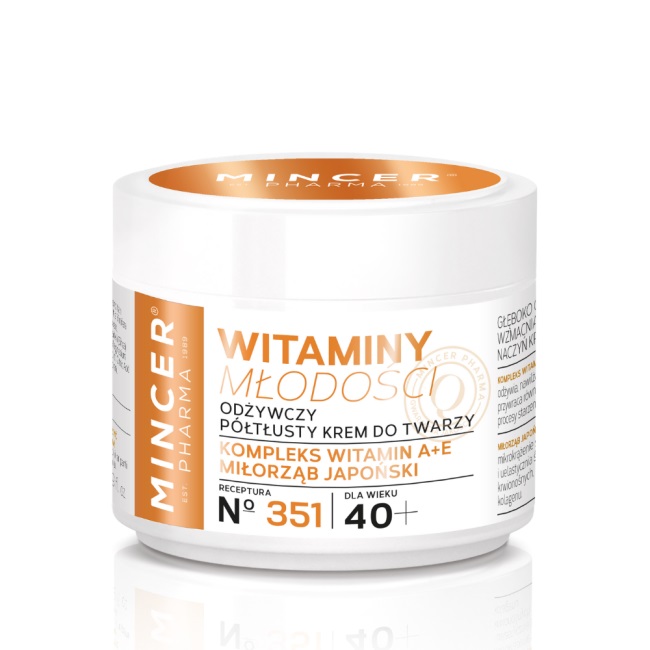 Vitamíny Mladosti 40+ Výživný Polotučný Krém Na Tvár č. 351 50ml