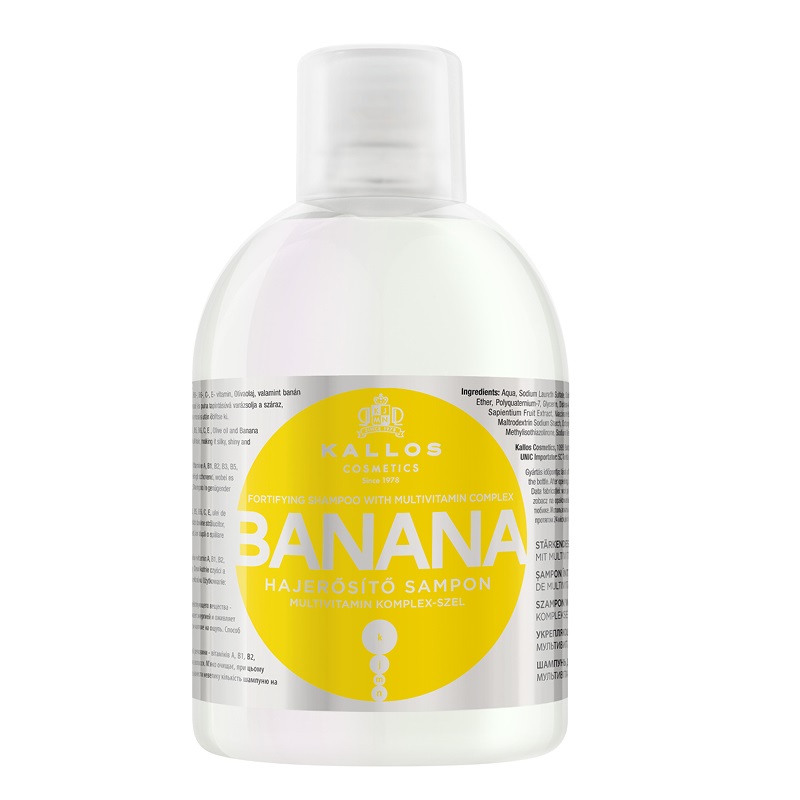 KJMN Banana Fortifying Shampoo Posilňujúci šAmpón Na Vlasy S Multivitamínovým Komplexom…