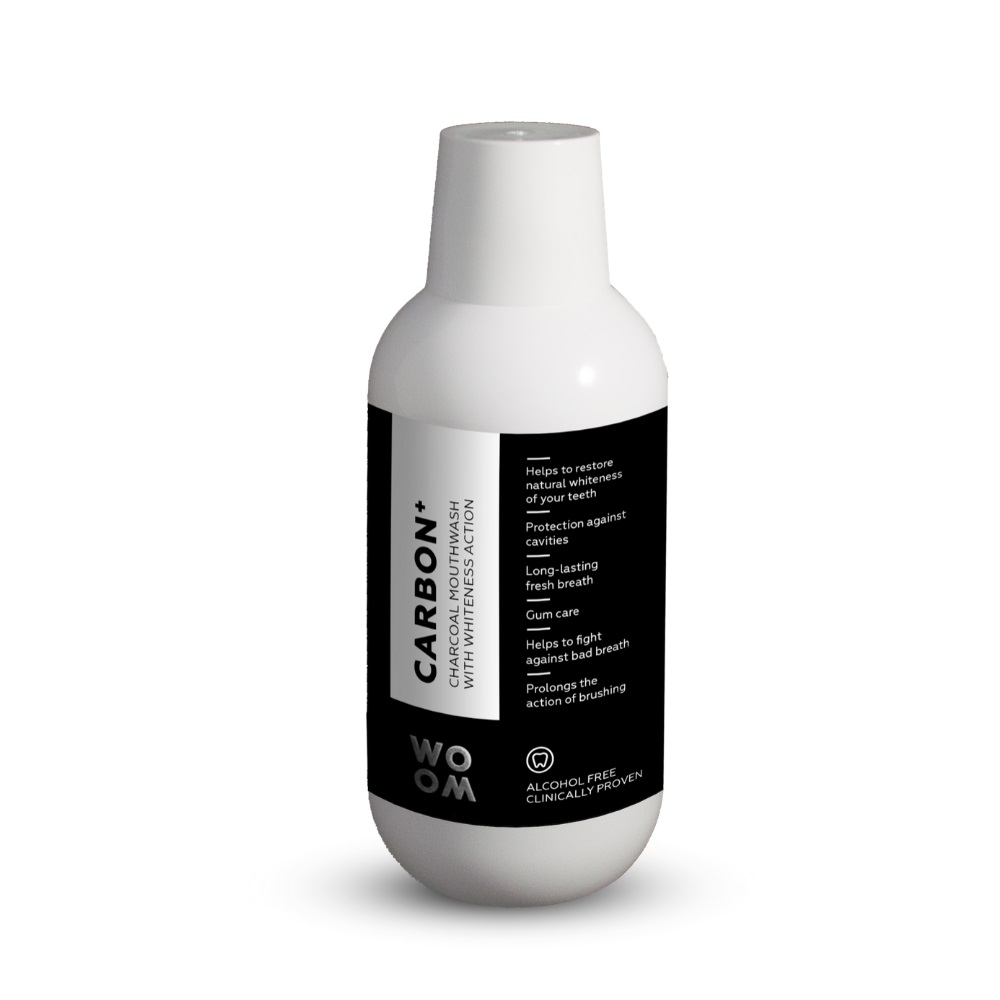 Carbon+ Charcoal úStna Voda Biela 500ml