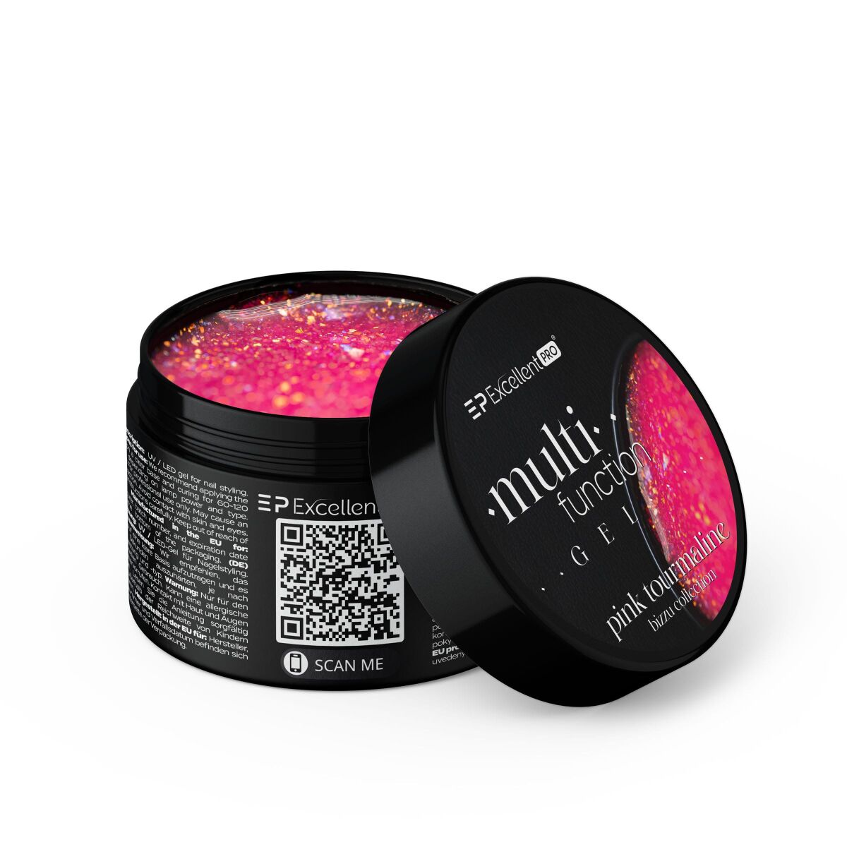 Multifunction Gel Pink Tourmaline 15g Multifunkčný Gél Na Budovanie Nechtov Pink Tourmaline 15 G