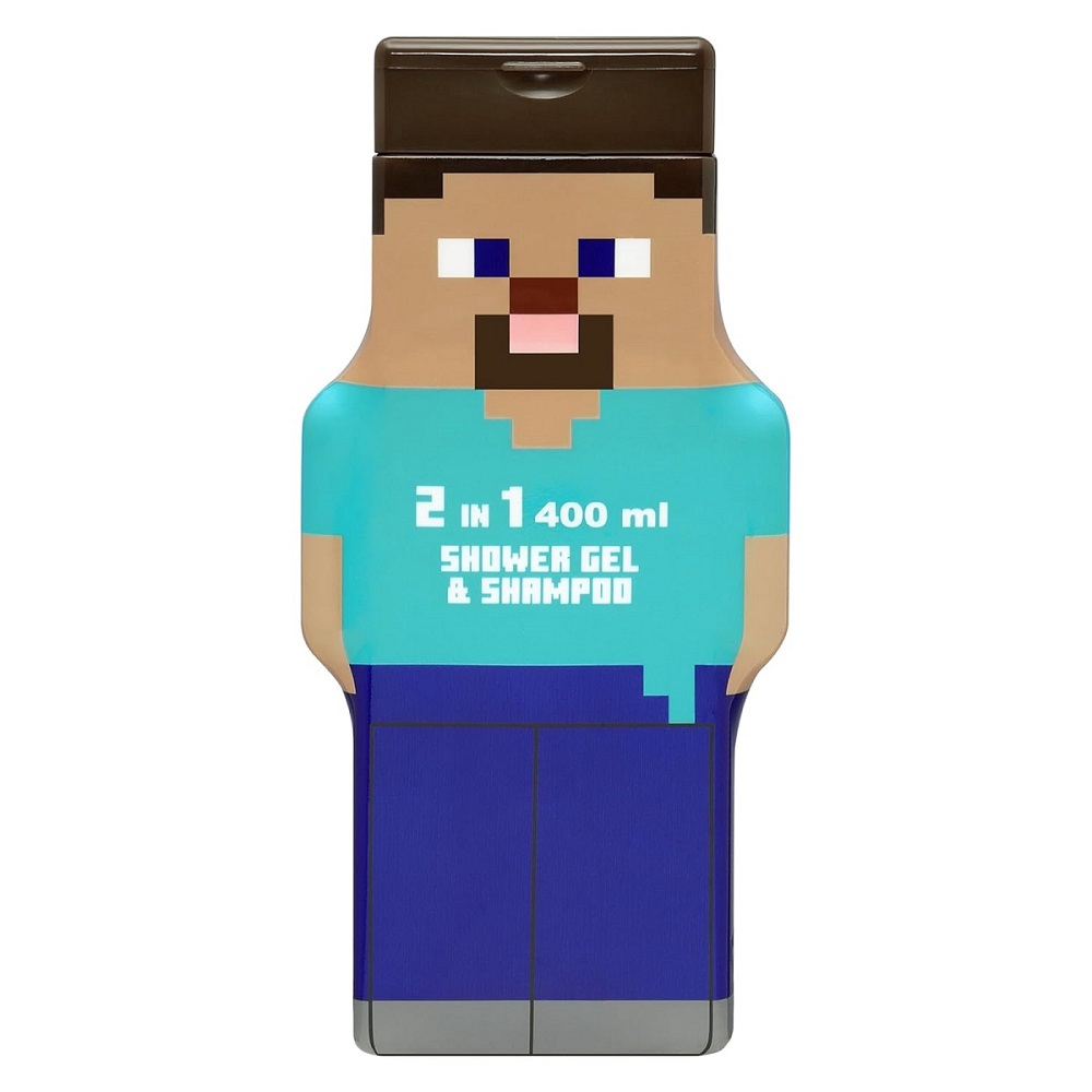 2in1 Shower Gel Shampoo Minecraft Steve 2v1 Sprchový Gél A šAmpón Sprchový Gél A šAmpón Pre Deti