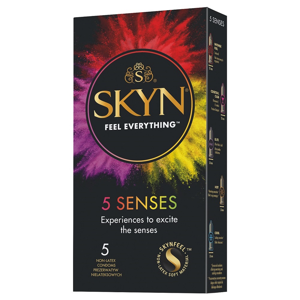 Skyn 5 Senses Nelatexové Kondómy 5ks