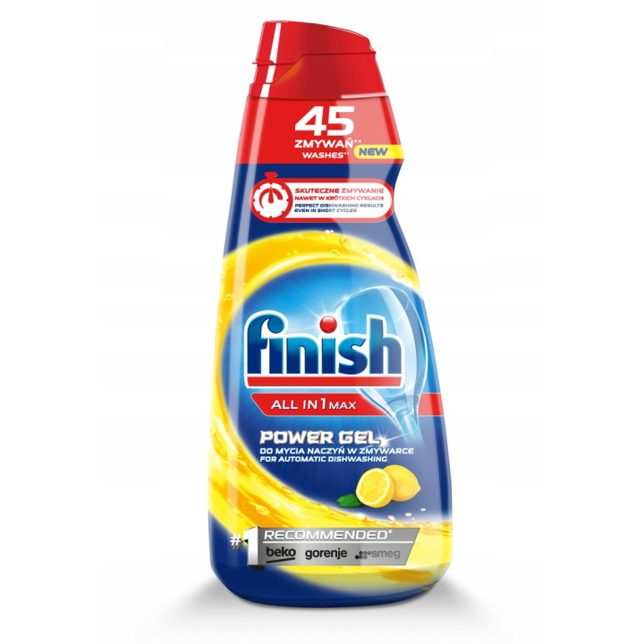 All In 1 Max Power Gél Do Umývačky Riadu Lemon 900 Ml