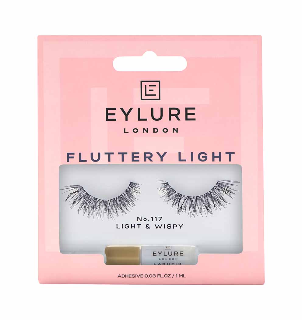 Fluttery Light Lashe Umelé Mihalnice Sú Efekty Lepkavej Výplne č. 117