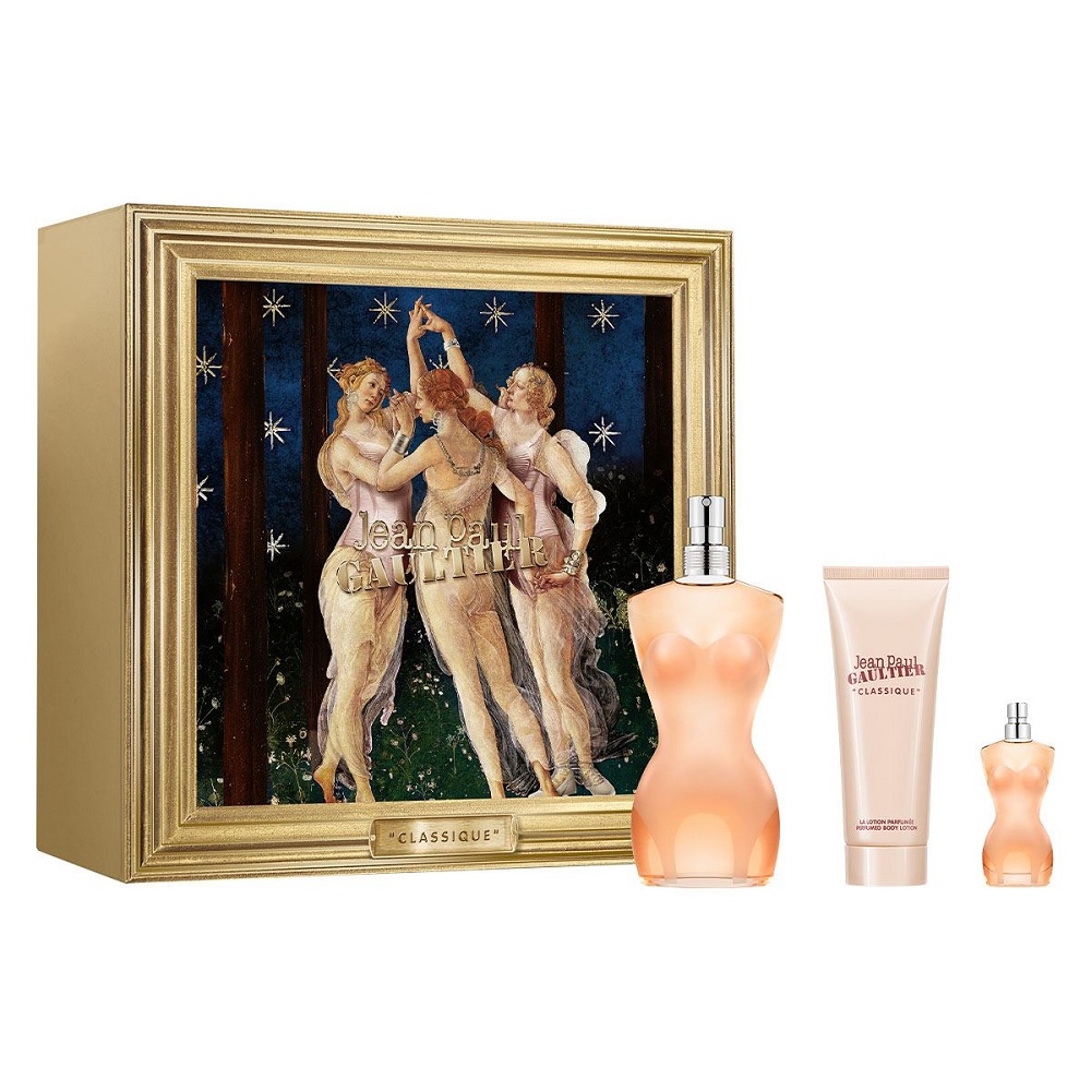 Classique Sada: Toaletná Voda V Spreji 100 Ml + Telový Balzam 75 Ml + Toaletná Voda V Spreji 6 Ml