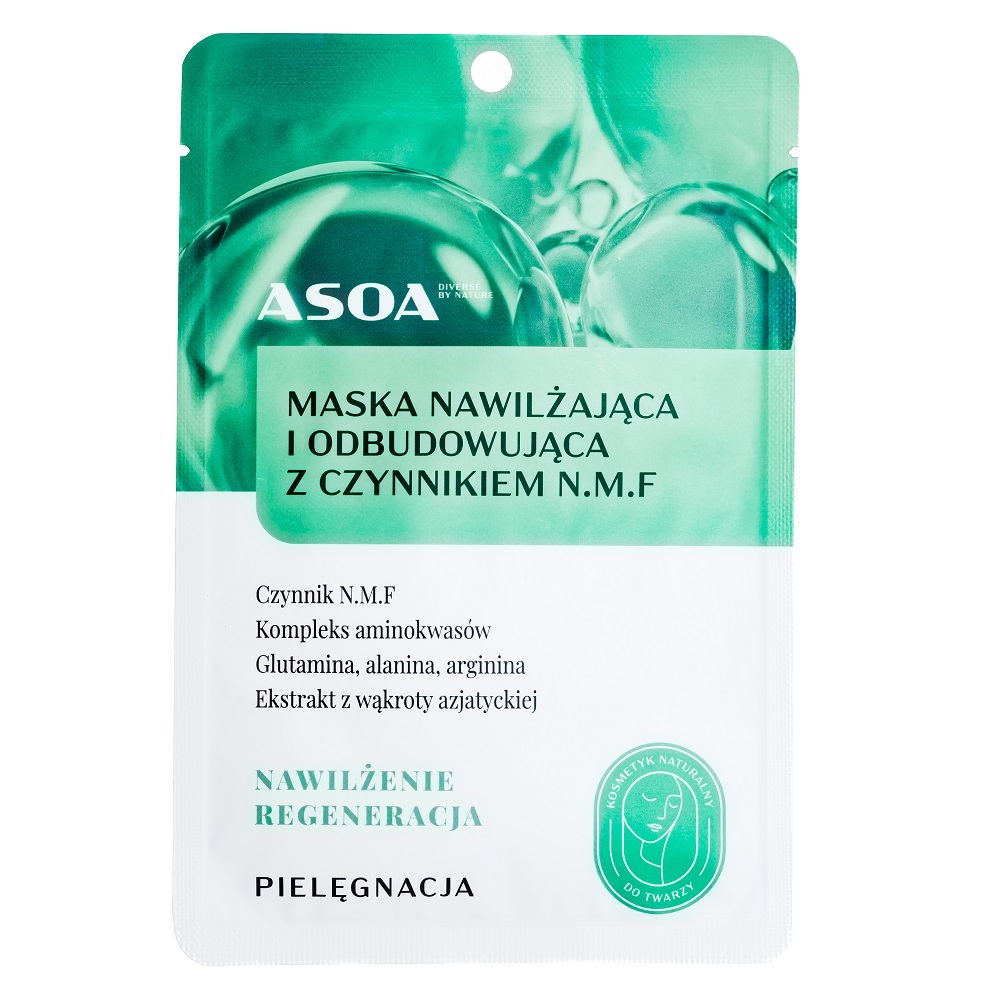 Maski W Płachcie Hydratačná A Regeneračná Pleťová Maska S Faktorom N.M.F., 30 G