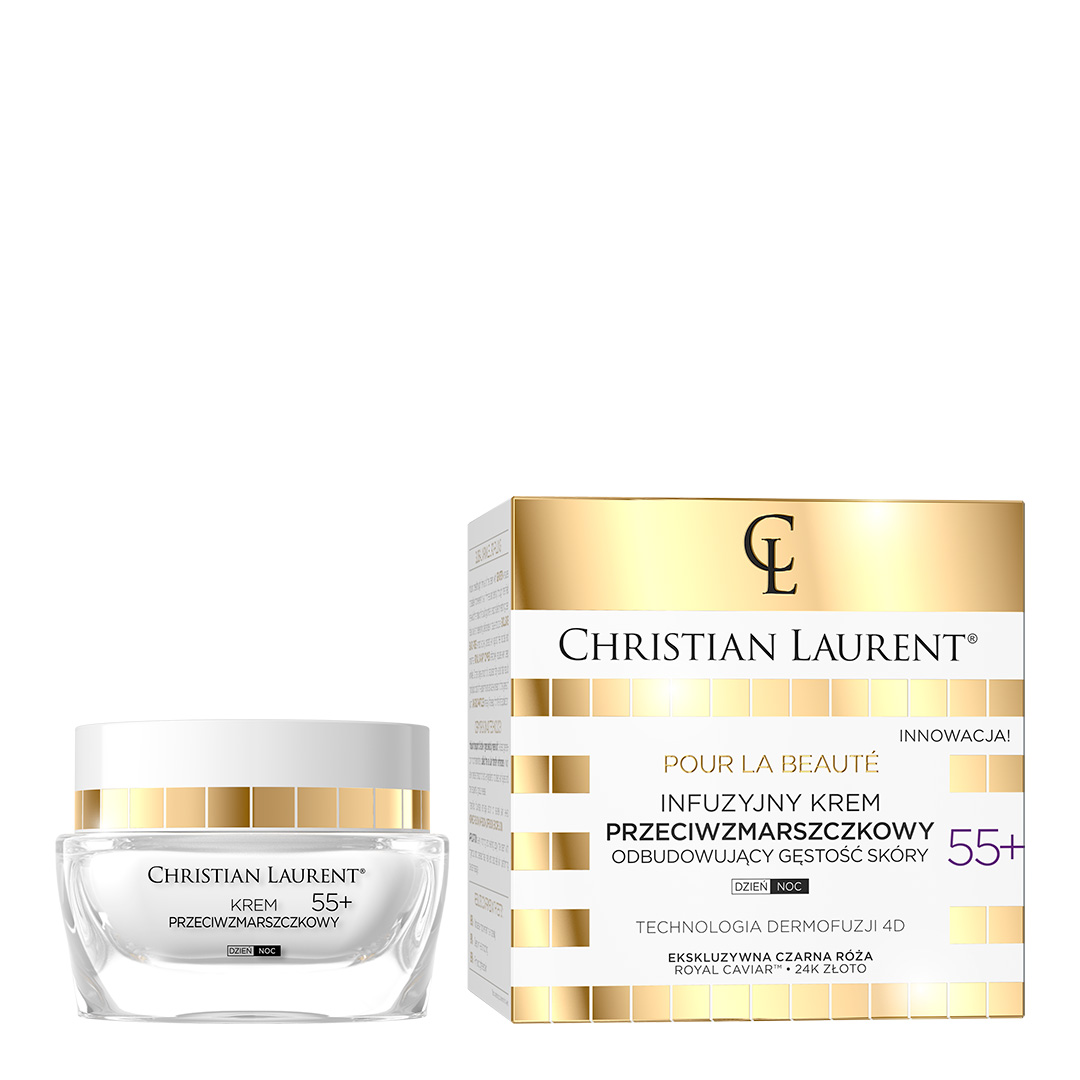 Pour La Beaute 55+ Infúzny Krém Proti Vráskam Na Obnovenie Hustoty Pleti 50ml