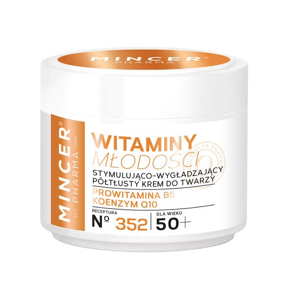 Vitamíny Mladosti 50+ Polotučný Stimulačný A Vyhladzujúci Krém Na Tvár č.352 50ml