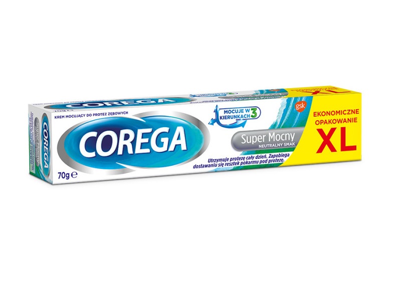_Super Silný Fixačný Krém Na Zubné Náhrady Prírodnej Chuti 70g