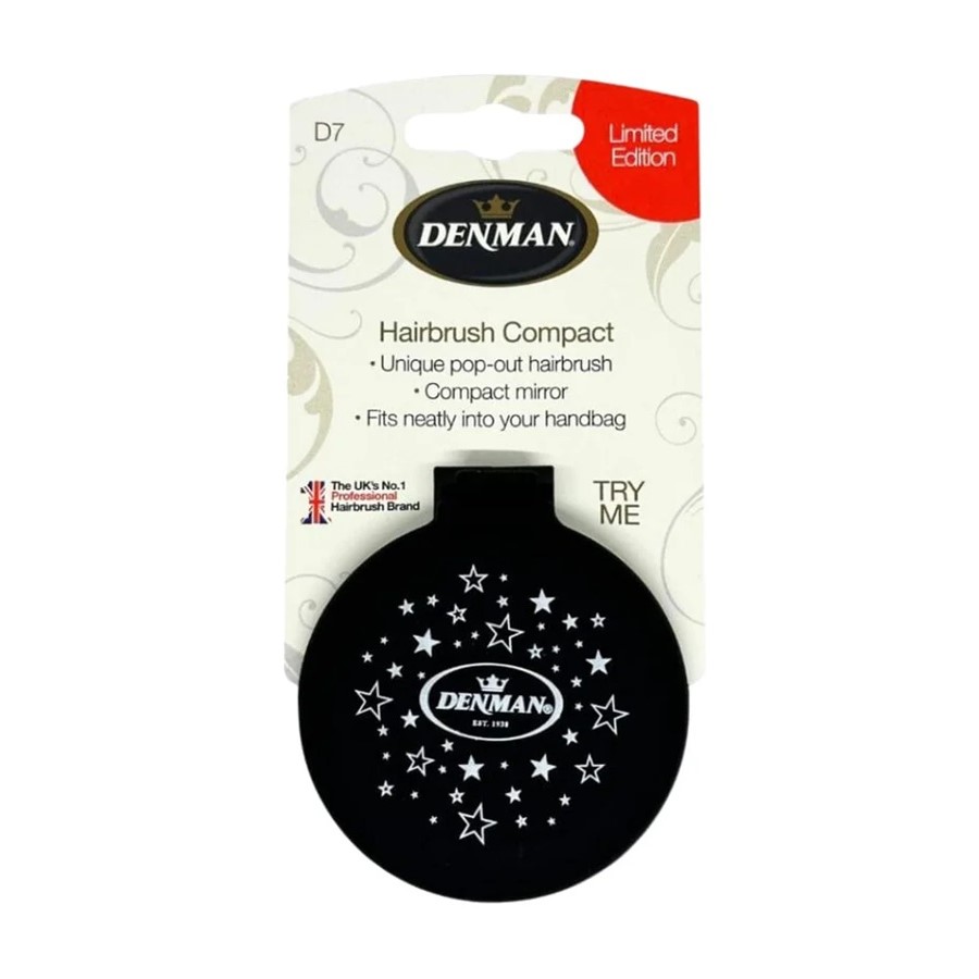D07 Compact Popper Kompaktná Kefa Na Vlasy Black