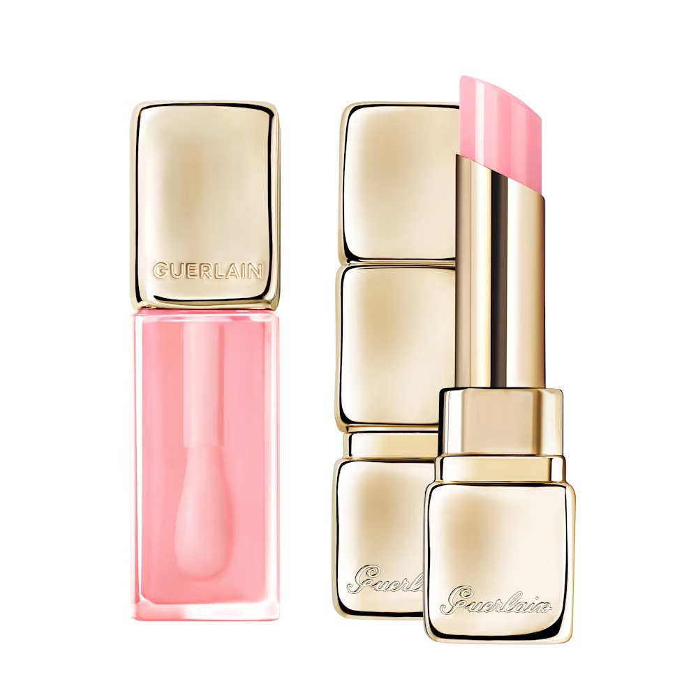 Guerlain Glow Balm Sada Farebných Balzamov Na Pery 258 Rose Glow + Farebný Olej Na Pery 258 Rose Glow Balzam Na Pery