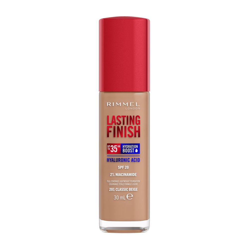 Lasting Finish 35H Vysoko Hydratačný A Dlhotrvajúci Podkladový Krém Na Tvár S SPF20 201 Classic Beige 30ml