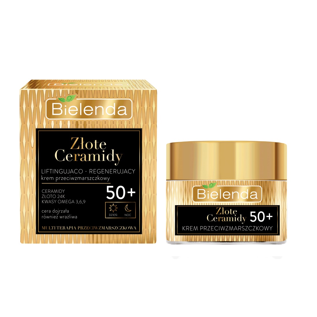 Zlaté Ceramidy Liftingový A Regeneračný Krém Proti Vráskam 50+ Na Deň A Noc 50ml