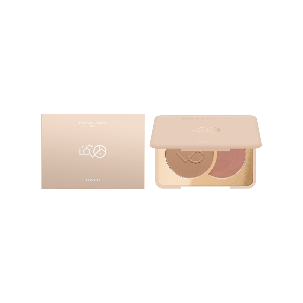 Bronze & Blush Set Lisovaný Bronzer A Rúž Na Kontúrovanie Tváre 5 G