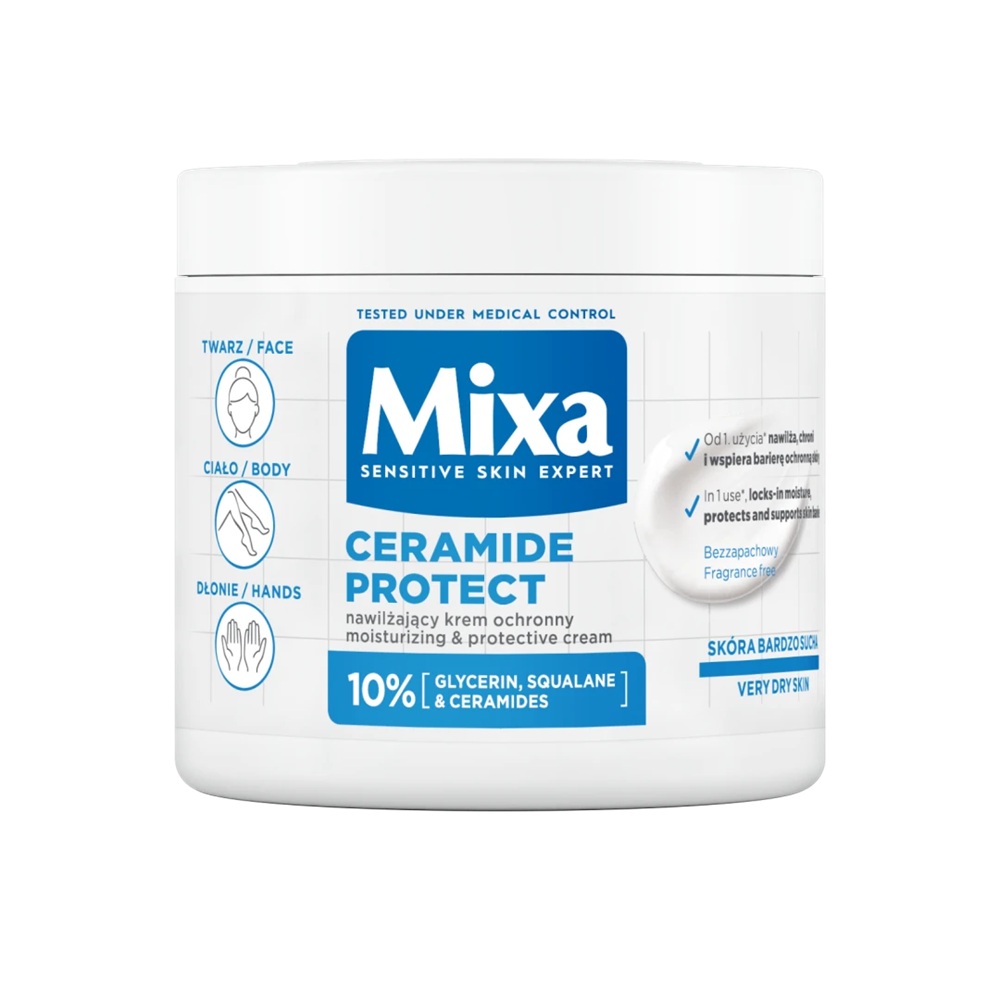 Ceramide Protect Hydratačný Krém Na Tvár, Ruky A Telo 400ml