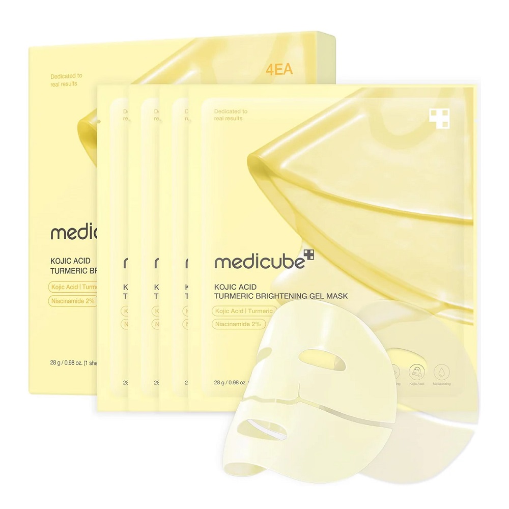 Kojic Acid Turmeric Rozjasňujúca Gélová Maska Rozjasňujúca Maska Na Tvár 4x28g