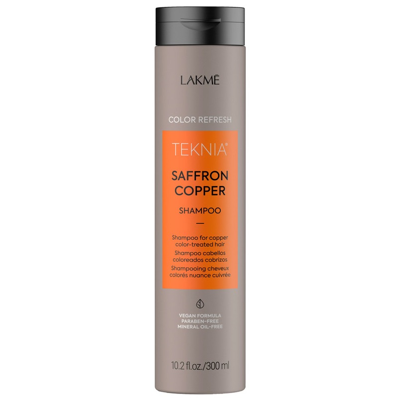 Teknia Saffron Copper Shampoo Refresh Osviežujúci šAmpón Na Medené Vlasy 300 Ml