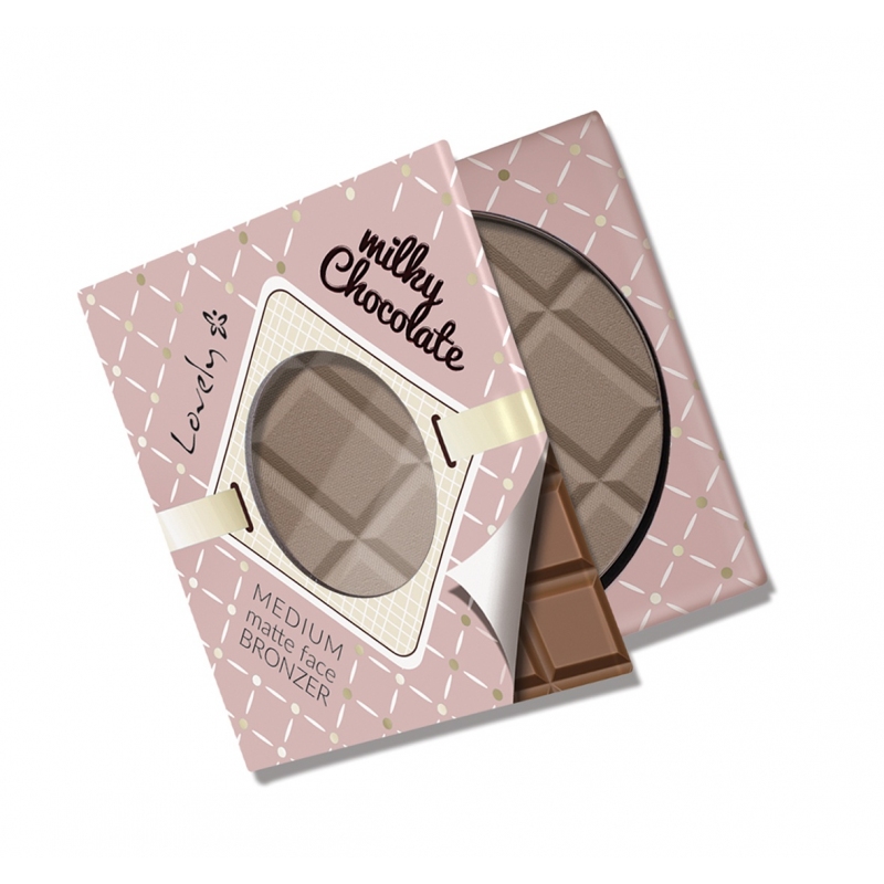 Milky Chocolate Medium Matte Face Bronzer ČOkoládový Matný Bronzer Na Tvár A Telo 9g