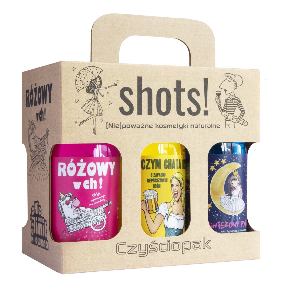 Czyściopak Shots! Sada Sprchových Gélov 6x100ml