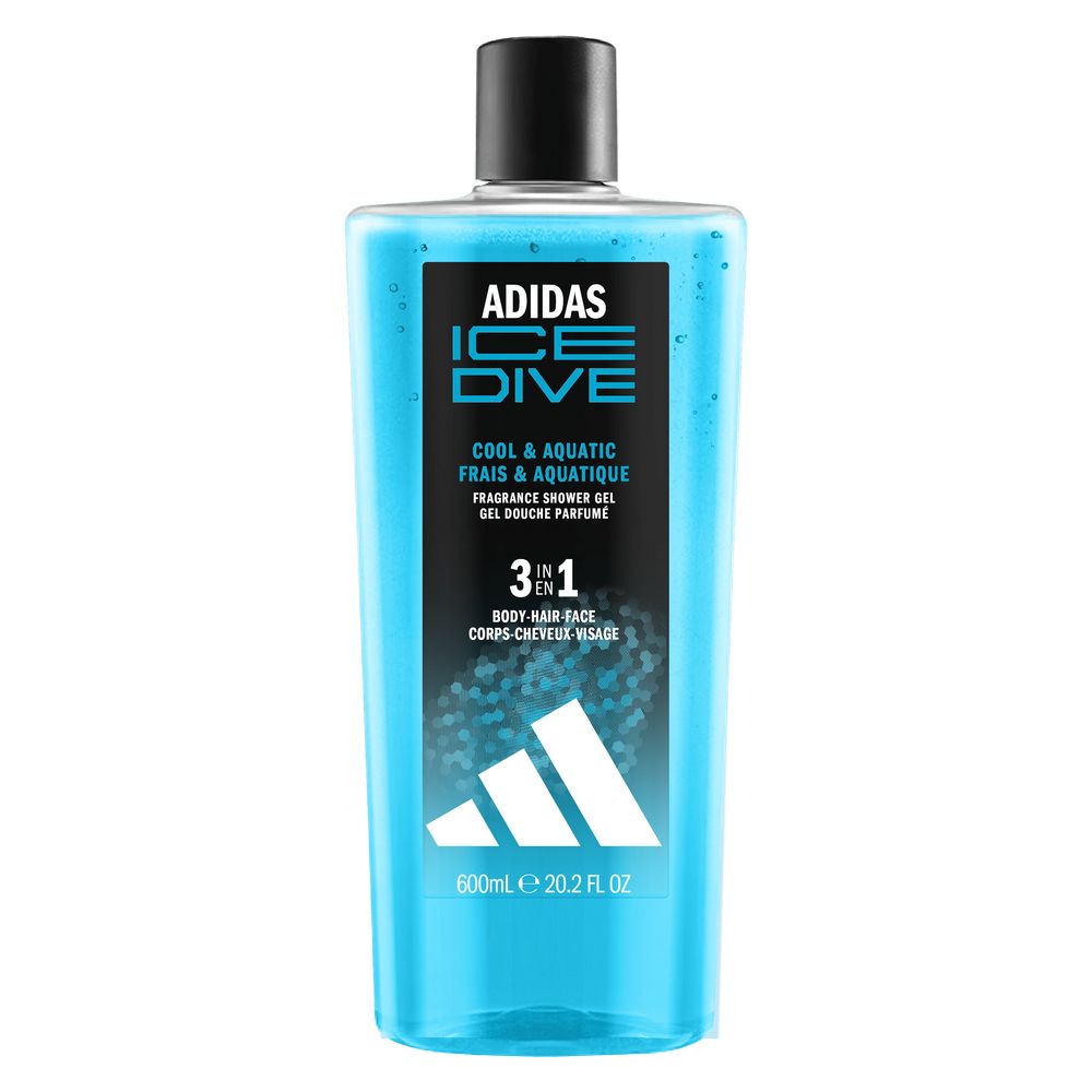 Ice Dive Cool & Aquatic Ice Dive Sprchový Gél 3 V 1 600 Ml