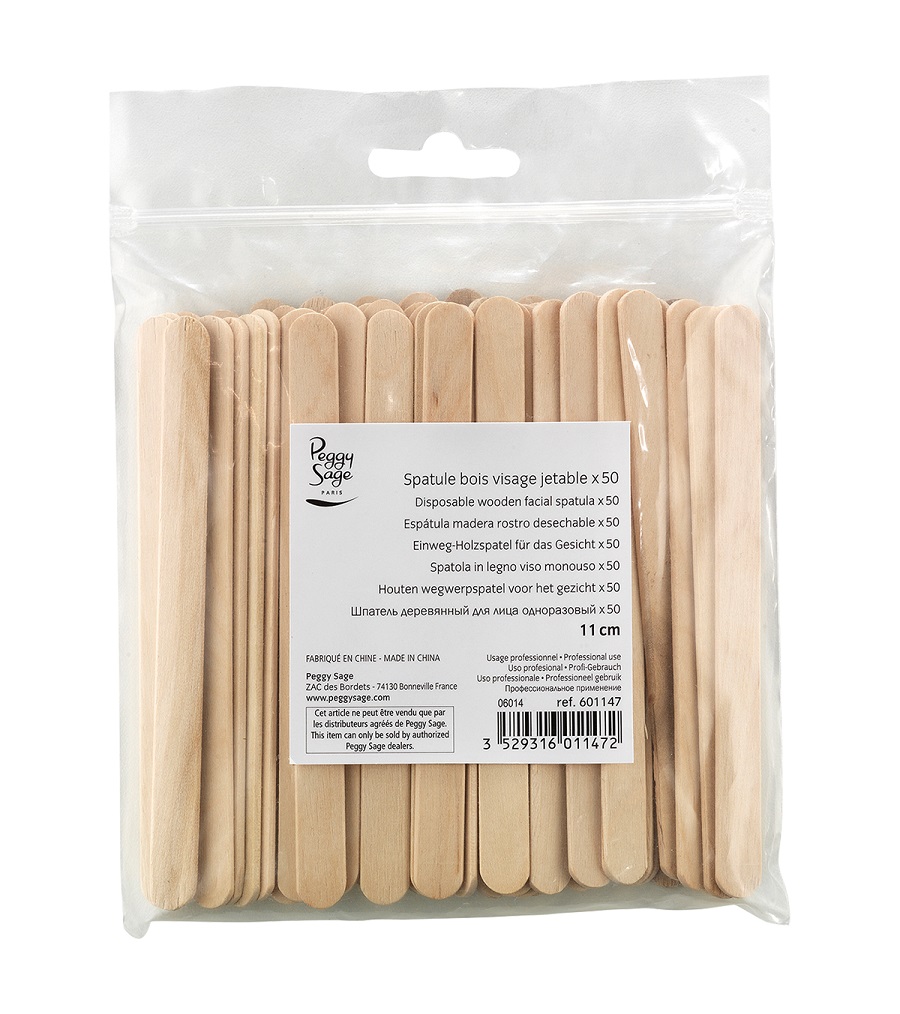 _Spatule Bois Visage Jetable Jednorazové Drevené šPachtle Na Tvár 11cm 50ks