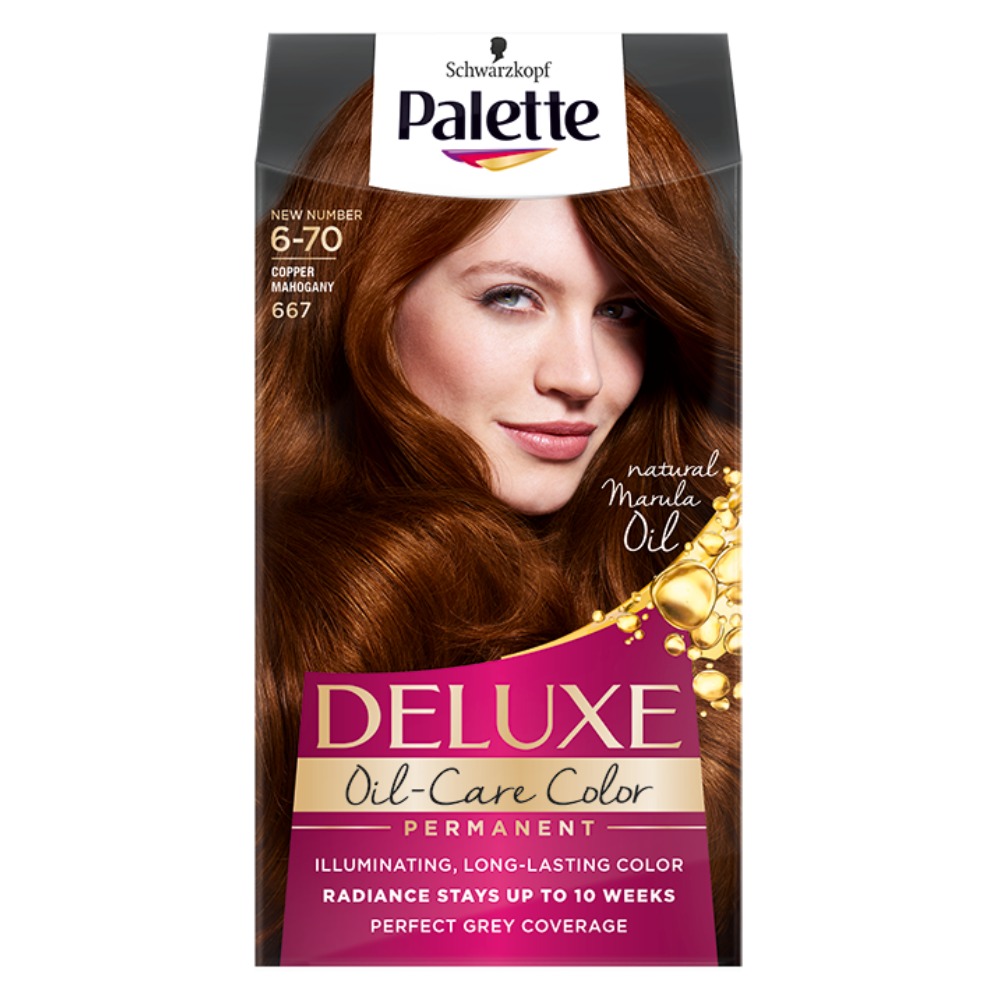 Paleta, Deluxe Oil-Care Colour Permanent Na Vlasy S Mikro Olejom 667 (6-70)