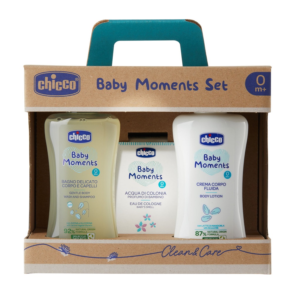 Sada Baby Moments Mlieko Do Kúpeľa 200ml + Telové Mlieko 200ml + Toaletná Voda 100ml