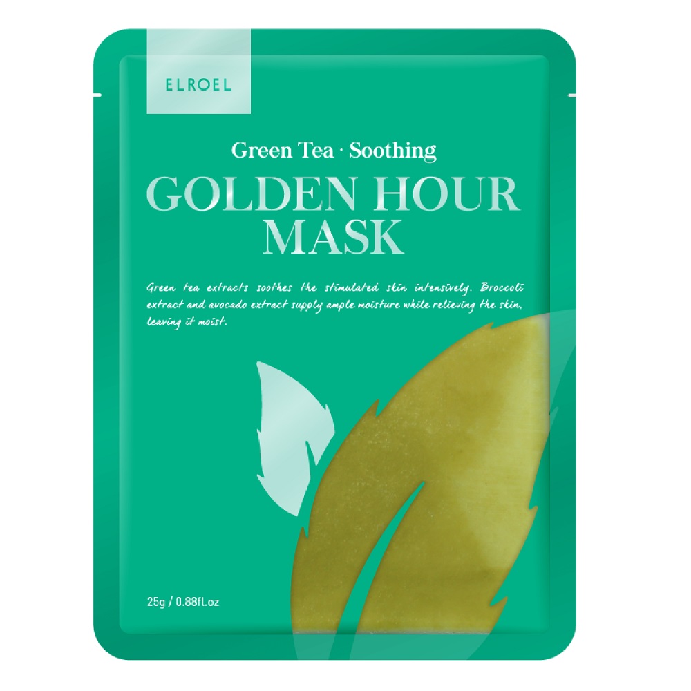 Golden Hour Mask Upokojujúca Maska Na Tvár Green Tea 25g