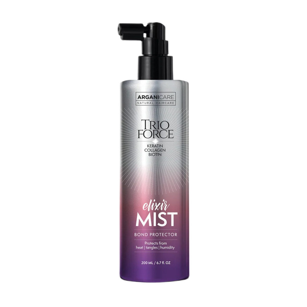 Trio Force Elixir Mist – Sprej Na Ochranu Pred Teplom A Proti Krepateniu Vlasov, 200 Ml