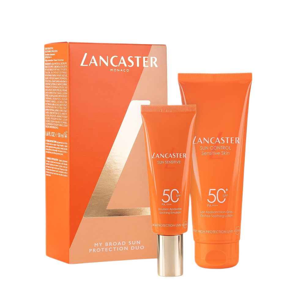 Sun Care Sada: Upokojujúci Telový Balzam SPF50 125 Ml + Upokojujúca Emulzia Na Tvár SPF50 50 Ml
