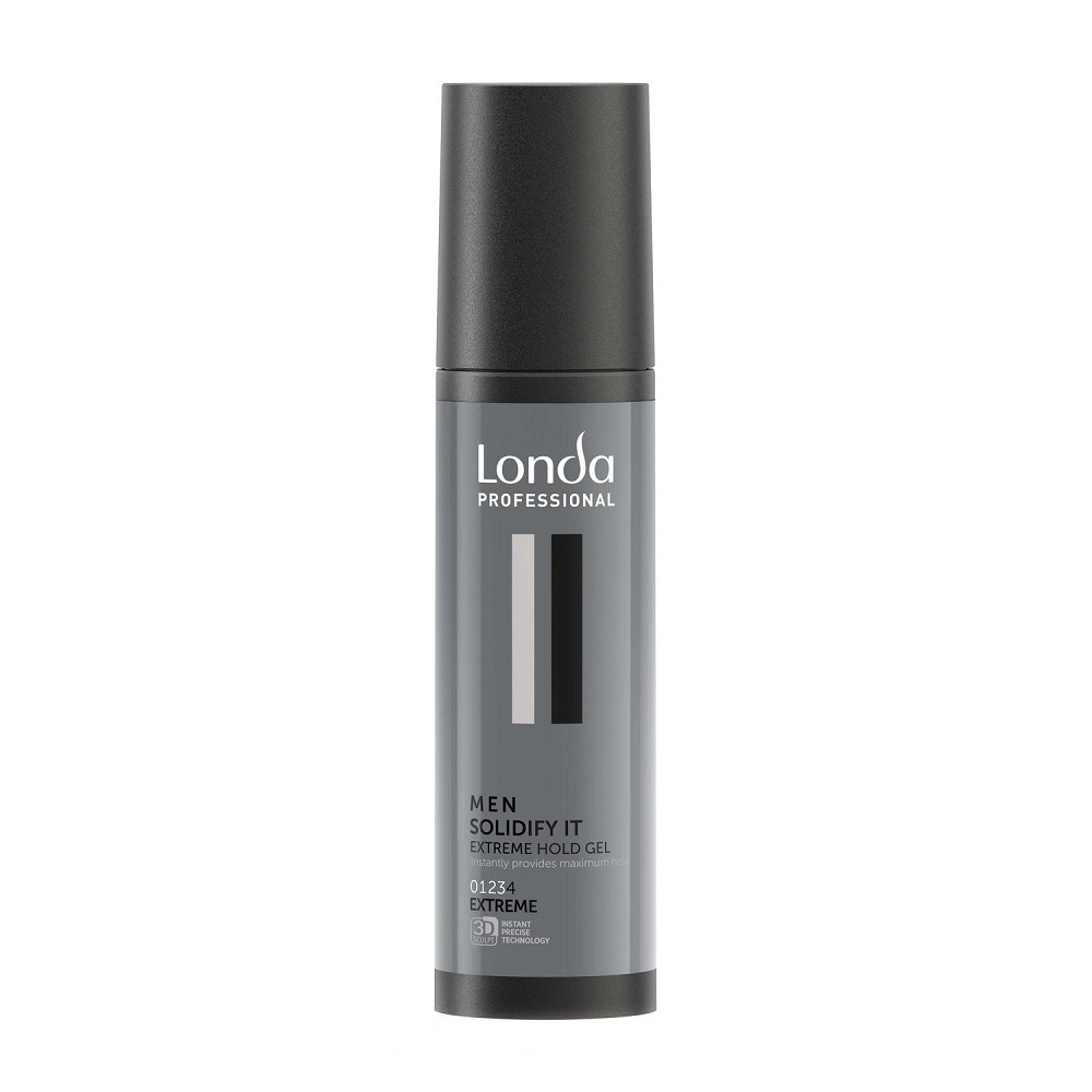 Men Styling Men Solidify It Extreme Hold Gel – Gél Na Vlasy S Extrémnou Fixáciou Pre Mužov, 100 Ml