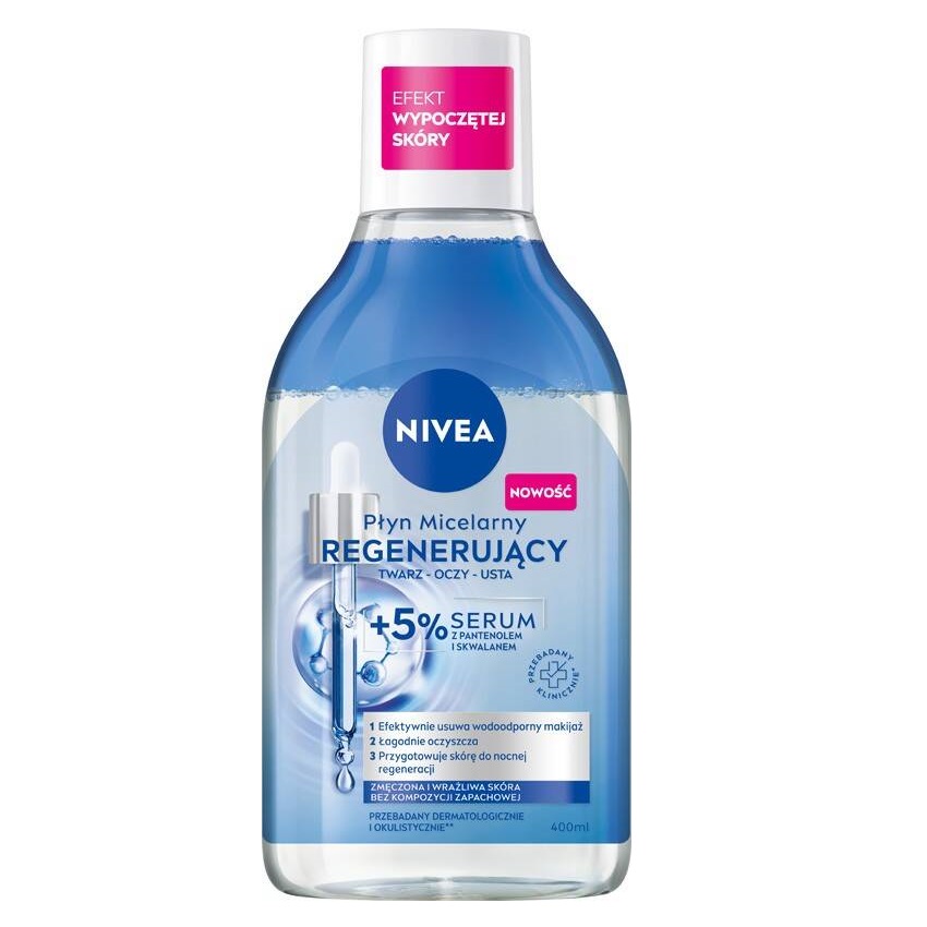 Regeneračná Micelárna Voda S 5% Sérom 400 Ml