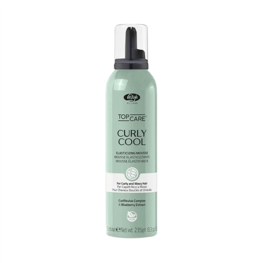Top Care Curly Cool Penový Prípravok Na Zvýraznenie Vlnitosti Kučeravých Vlasov 250 Ml